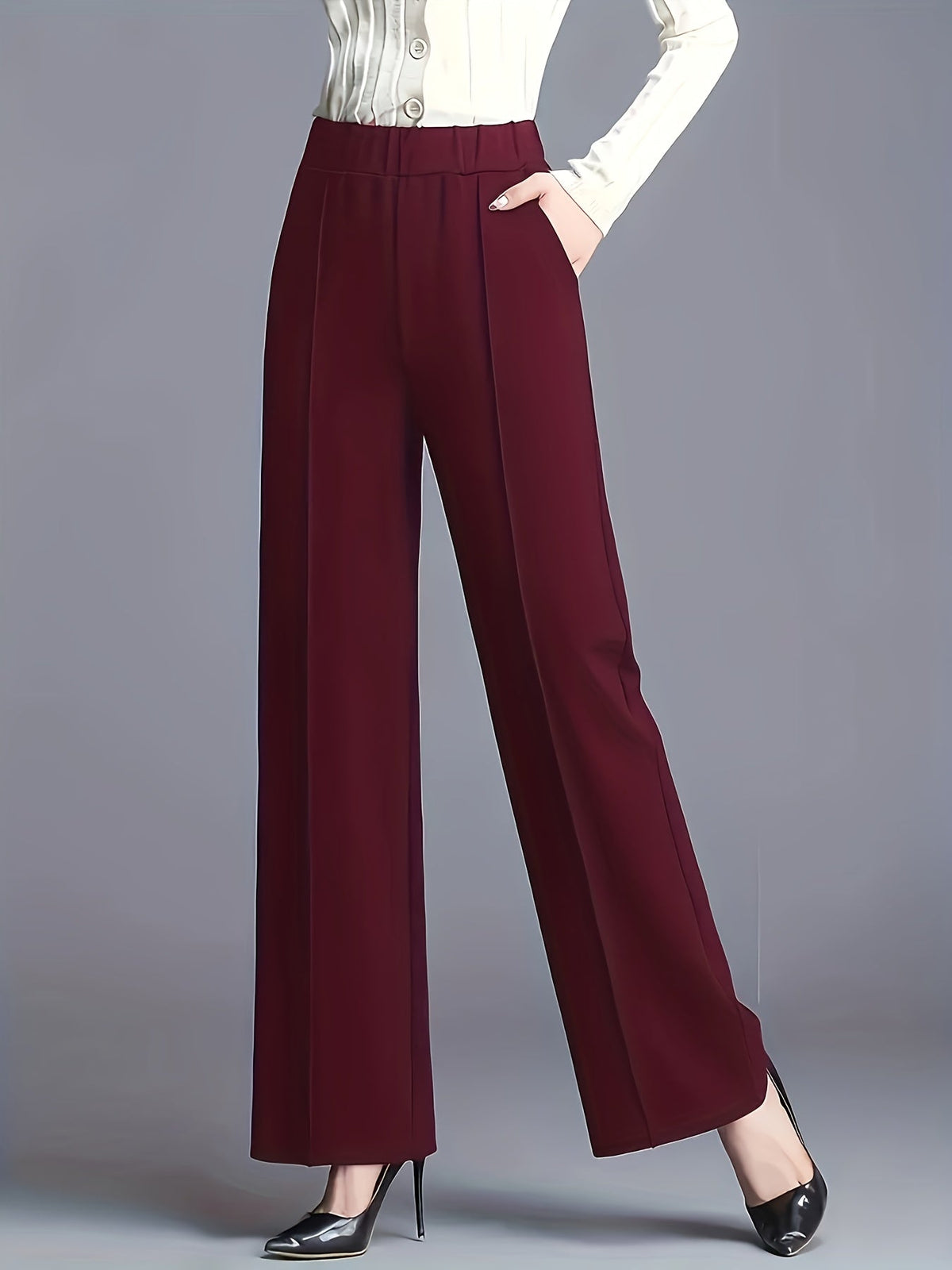Claudia | High-Waisted Wide-Leg Pants Image
