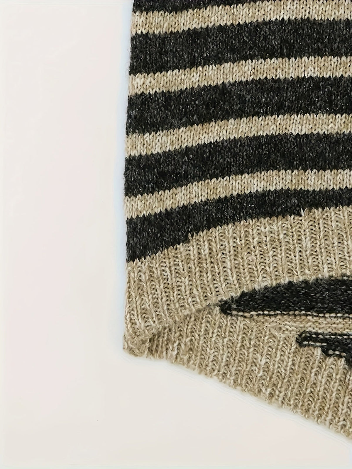 Geraldine | Relaxed High-Neck Striped Sweater Image
