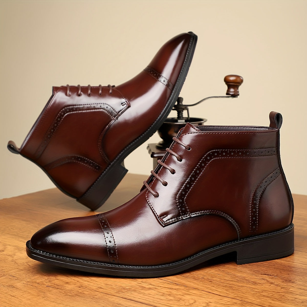 Everly | Refined Cap-Toe Ankle Boots Image