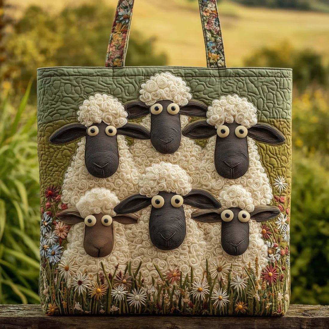 Janet | Stylish Sheep Art Tote Bag Image