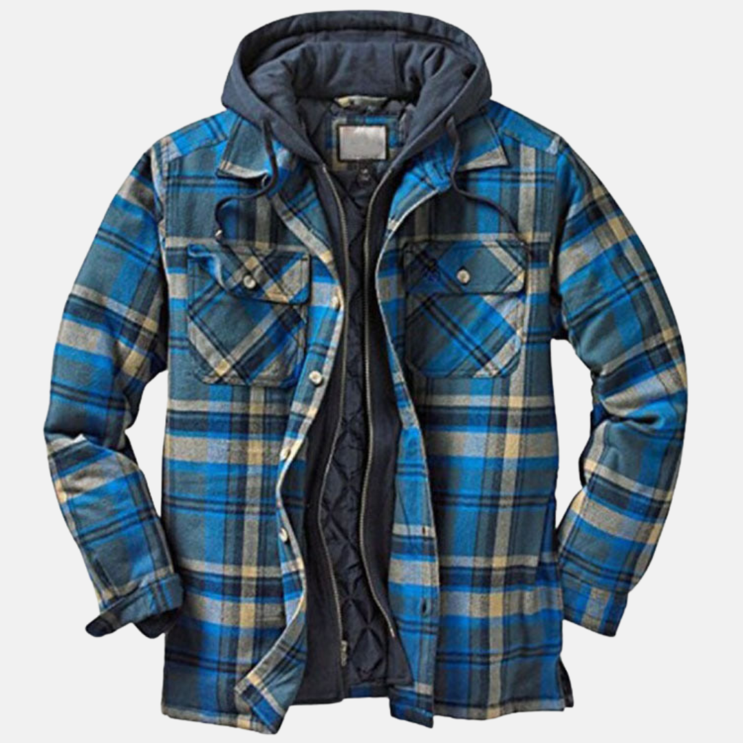 Rhett | Rugged Hooded Plaid Jacket Image