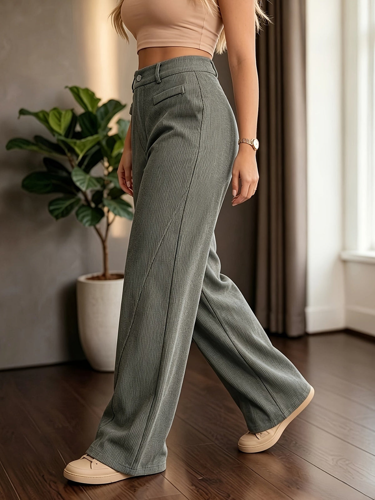 Beatrix | High-Waist Wide-Leg Trousers Image