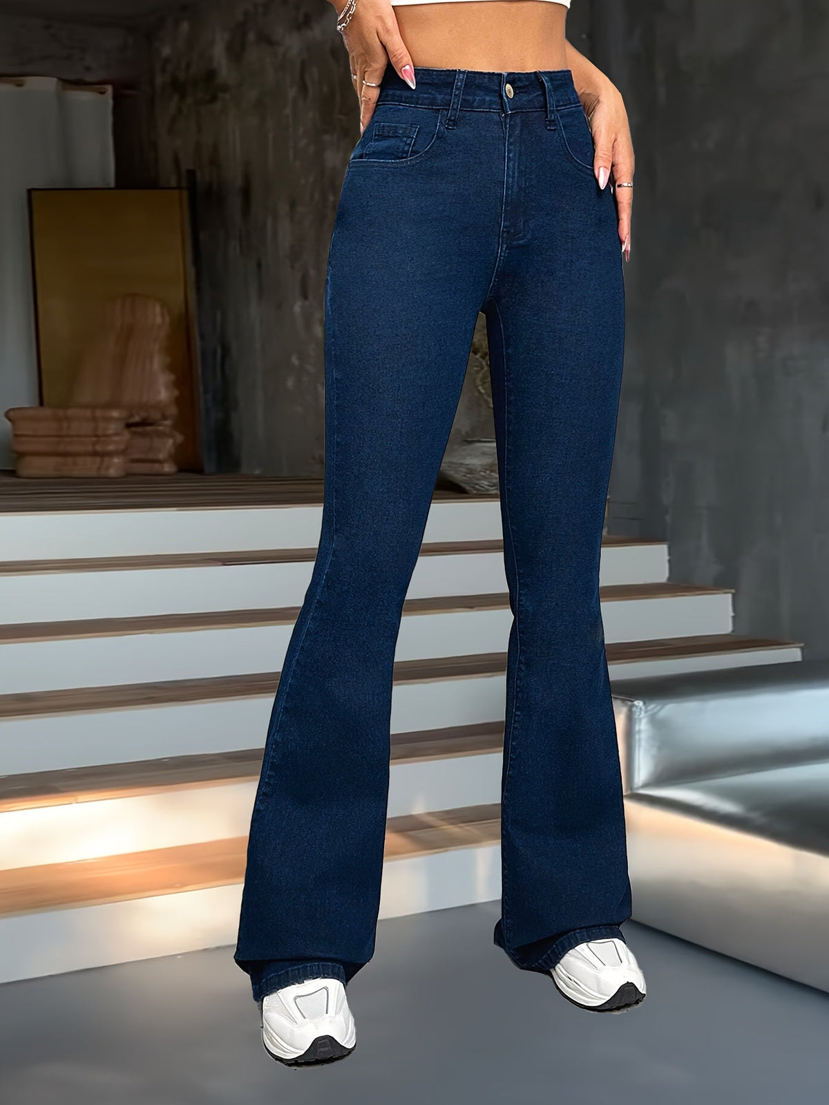 Winifred | High-Waisted Flared Trousers Image