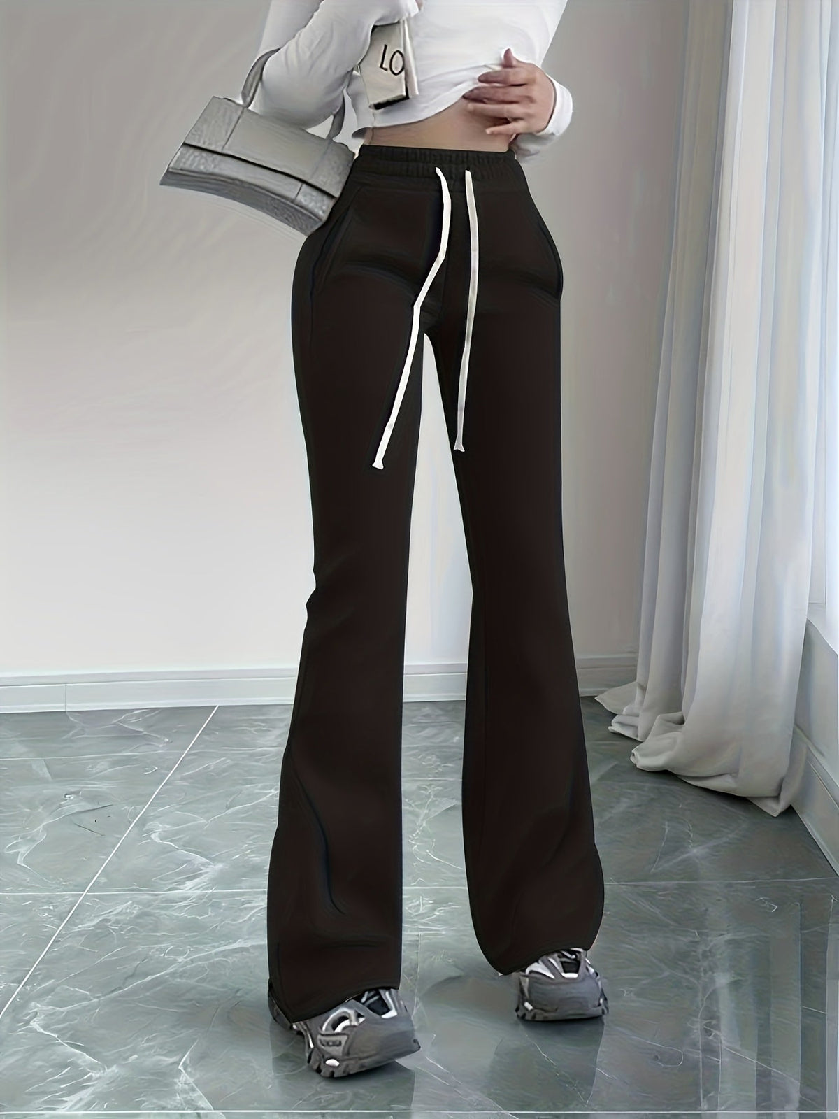 Gemma | High-Waist Flared Lounge Pants Image