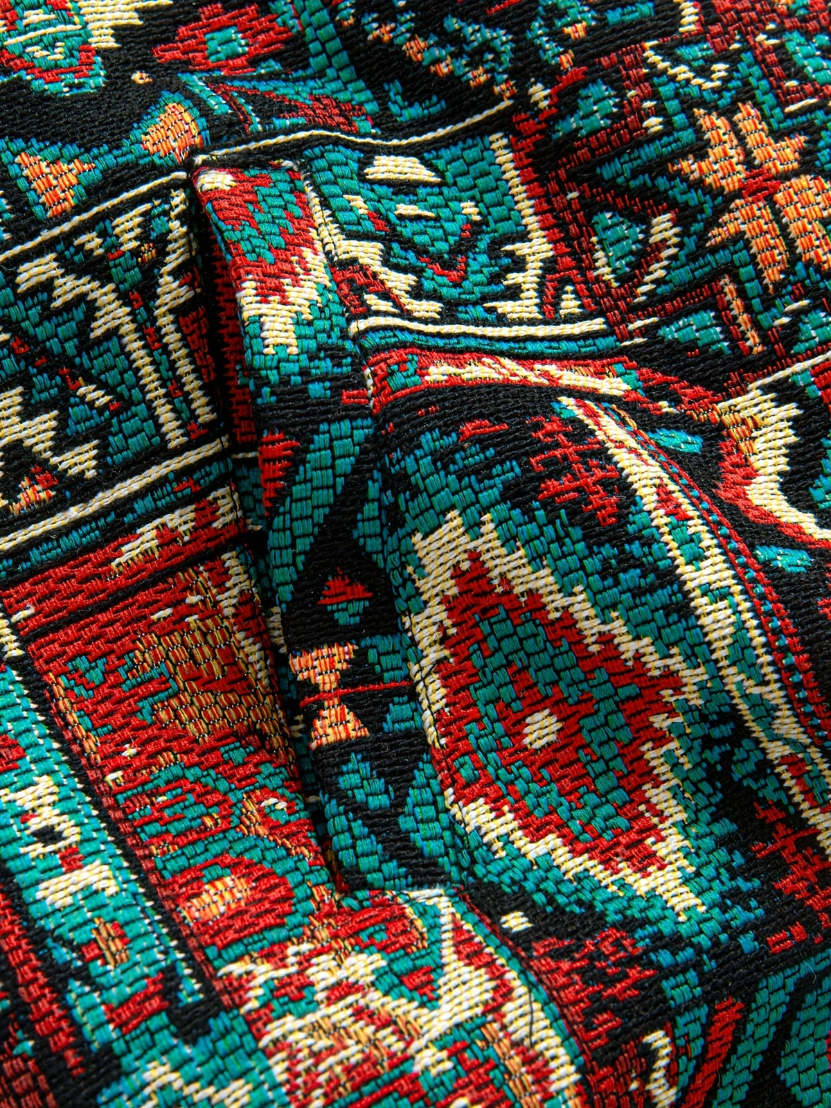 Bryson | Patterned Lapel Zip Jacket