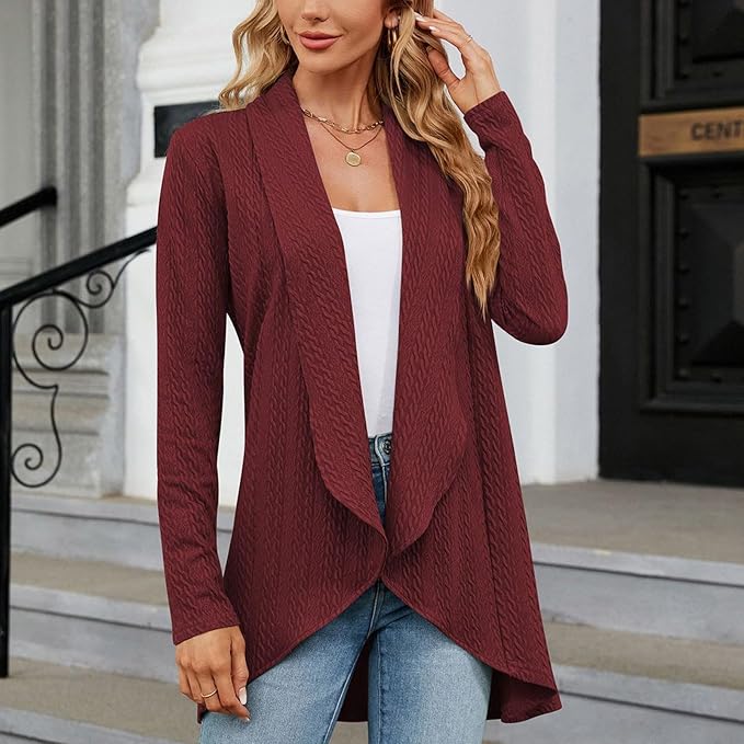 Juliet | Open-Front Draped Cardigan Image