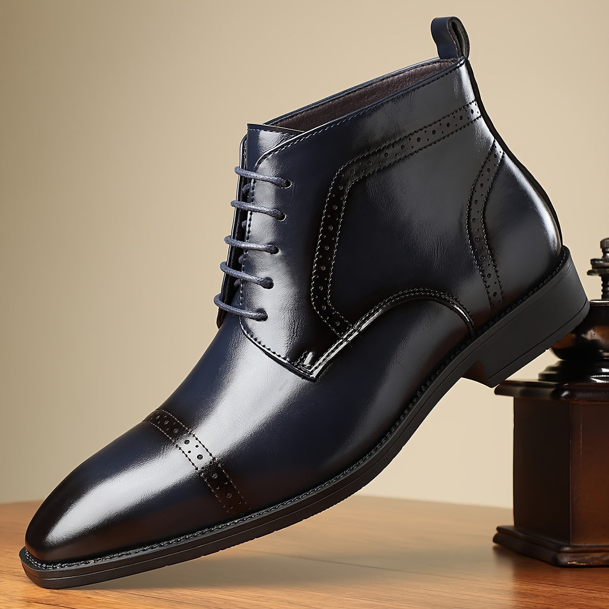 Everly | Refined Cap-Toe Ankle Boots Image