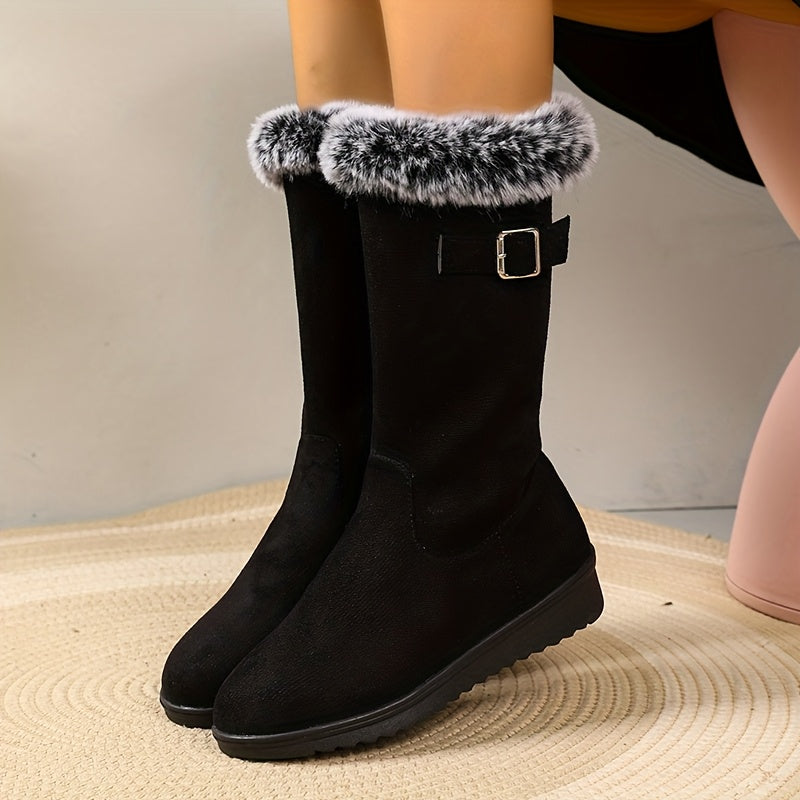 Katherine | Cozy Fur-Trimmed Winter Boots Image