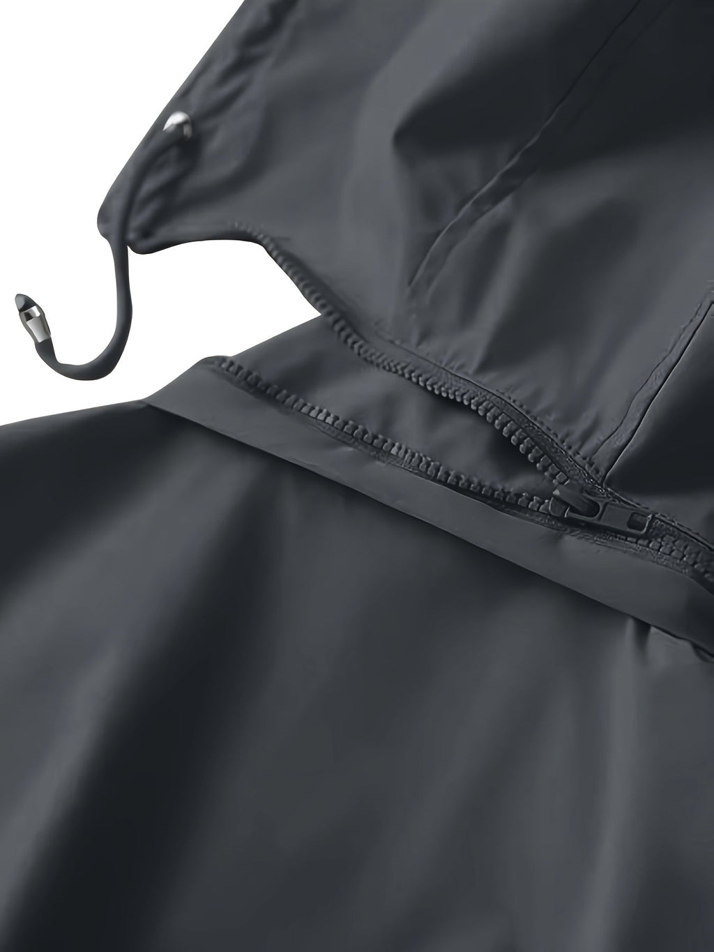 Joyce | Hooded Drawstring Rain Jacket
