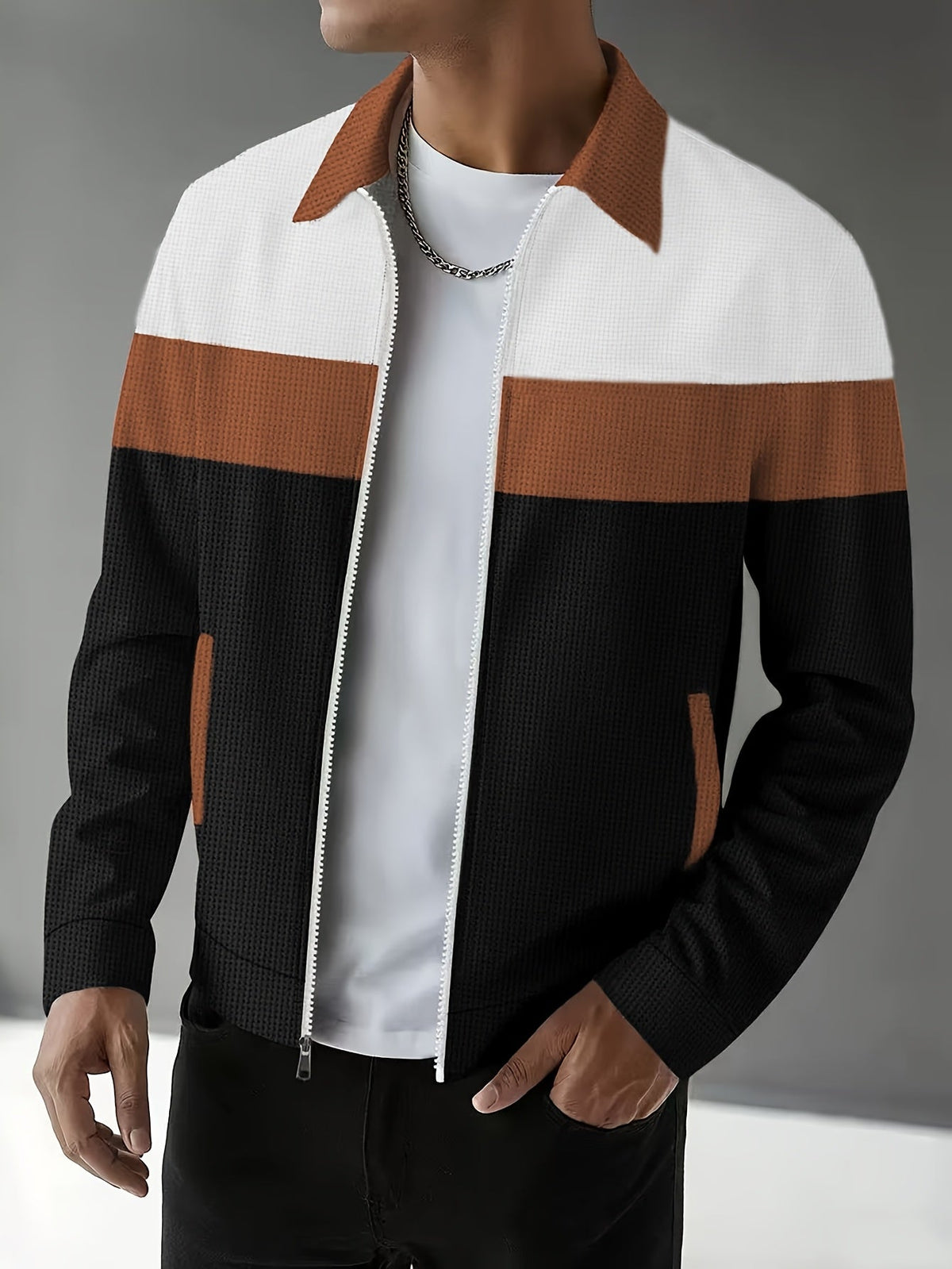 Cameron | Color-Block Zip-Up Jacket Image