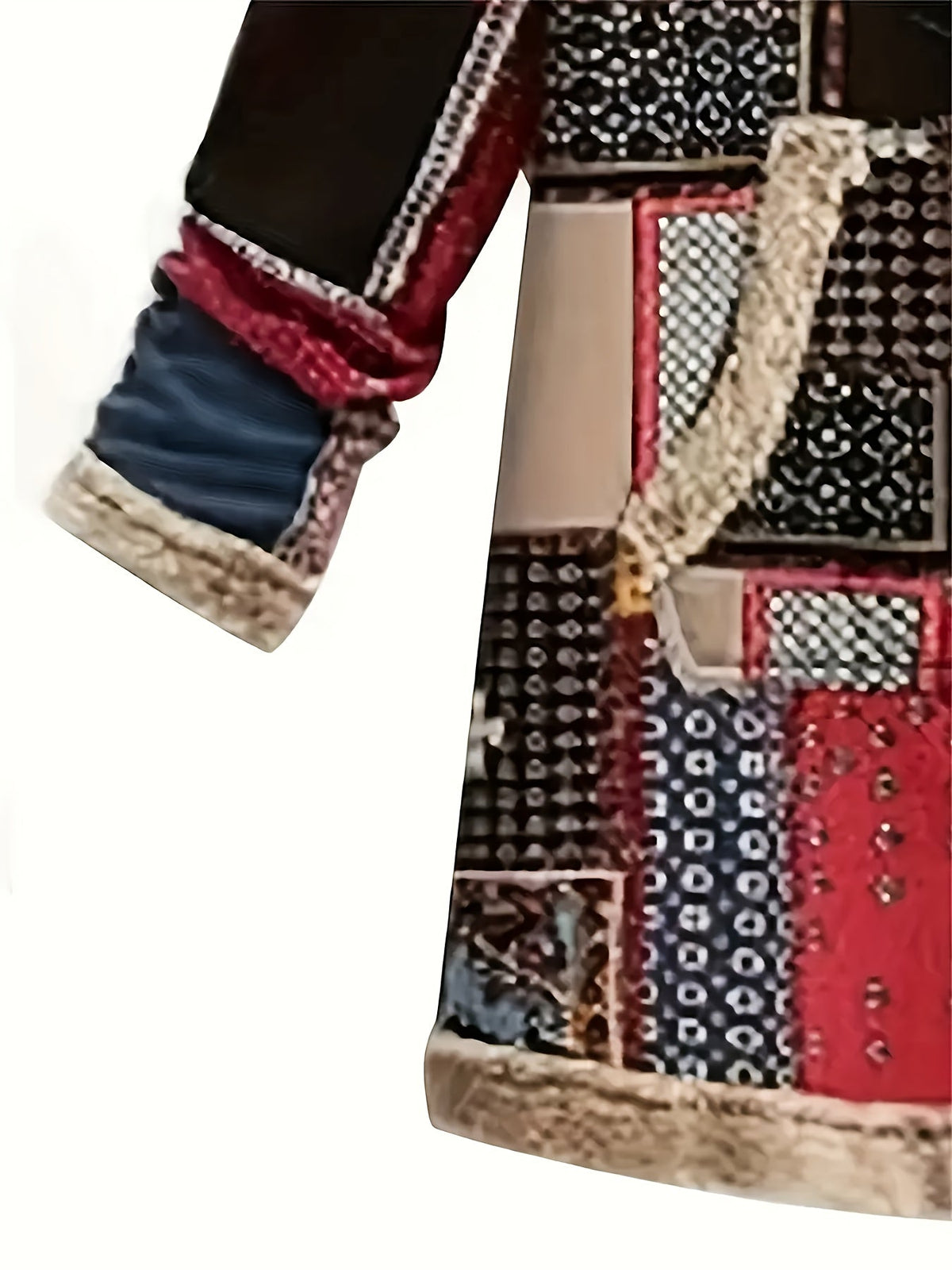 Iris | Patchwork Hooded Jacket Image