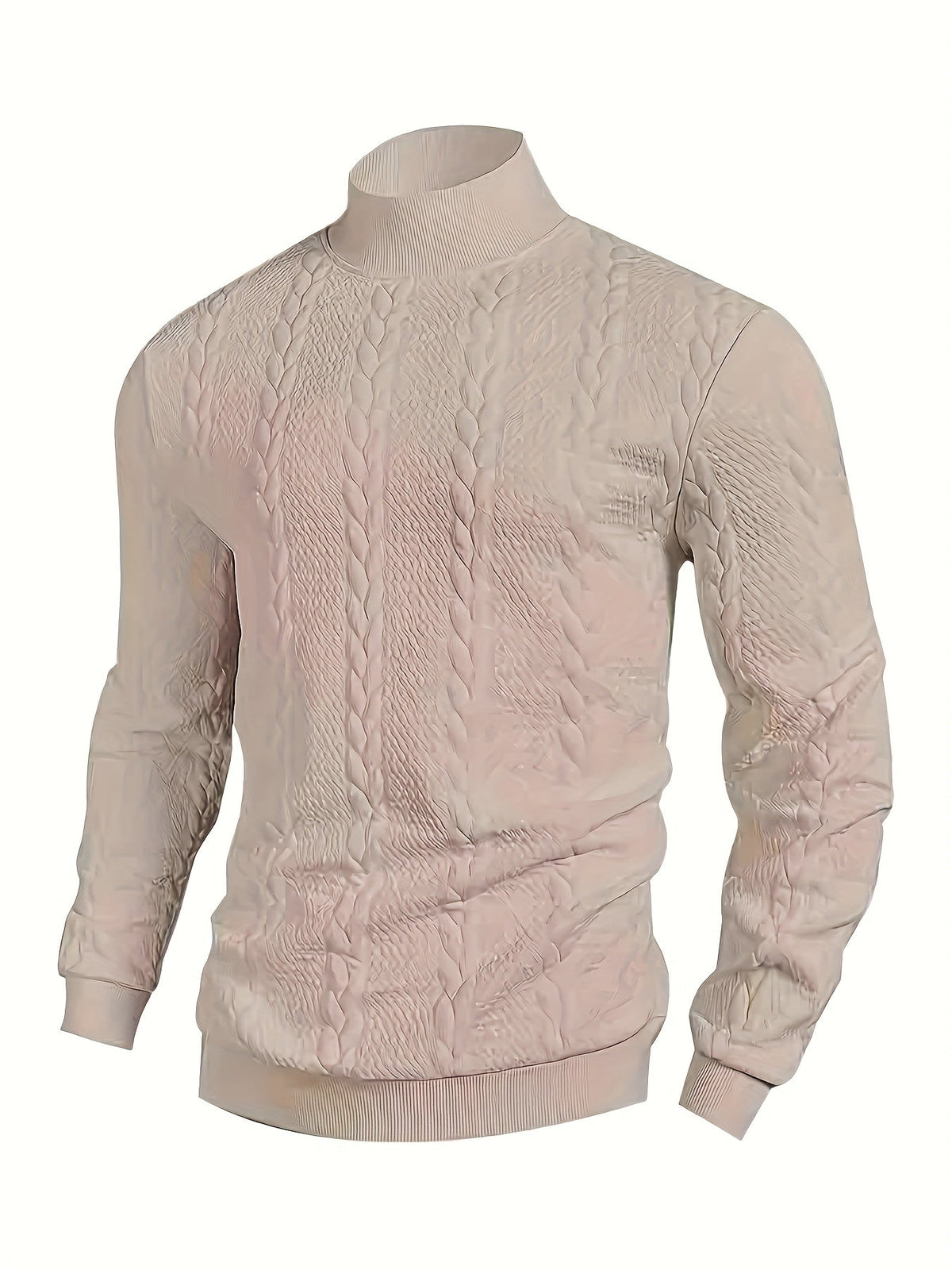 Merritt | Textured High-Neck Sweatshirt Image