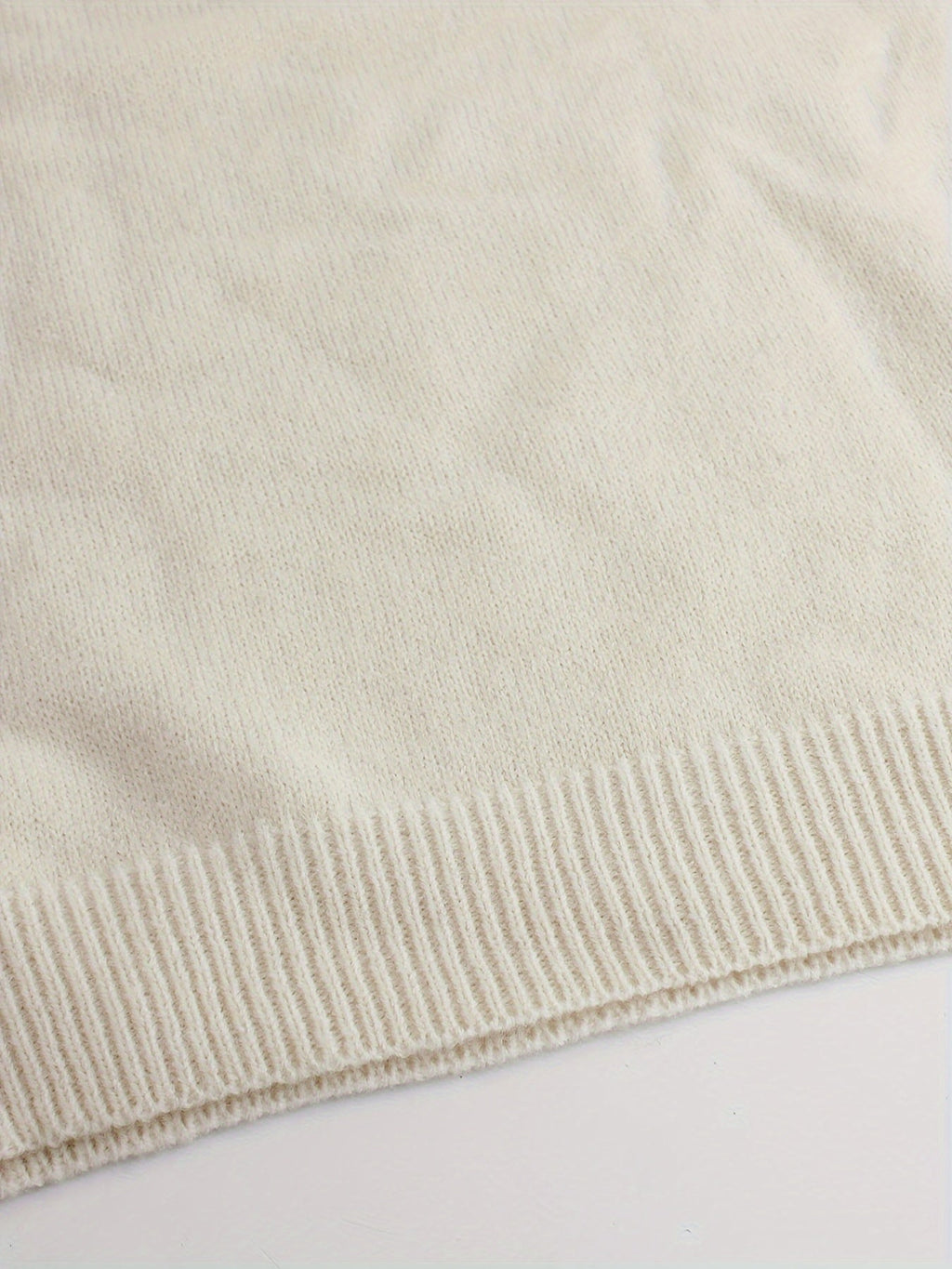 Lydia | Striped-Cuff Ribbed Sweater