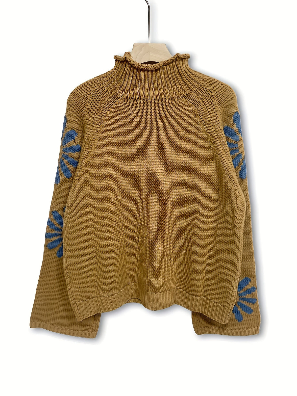 Sienna | Blossom-Knit High Neck Sweater Image