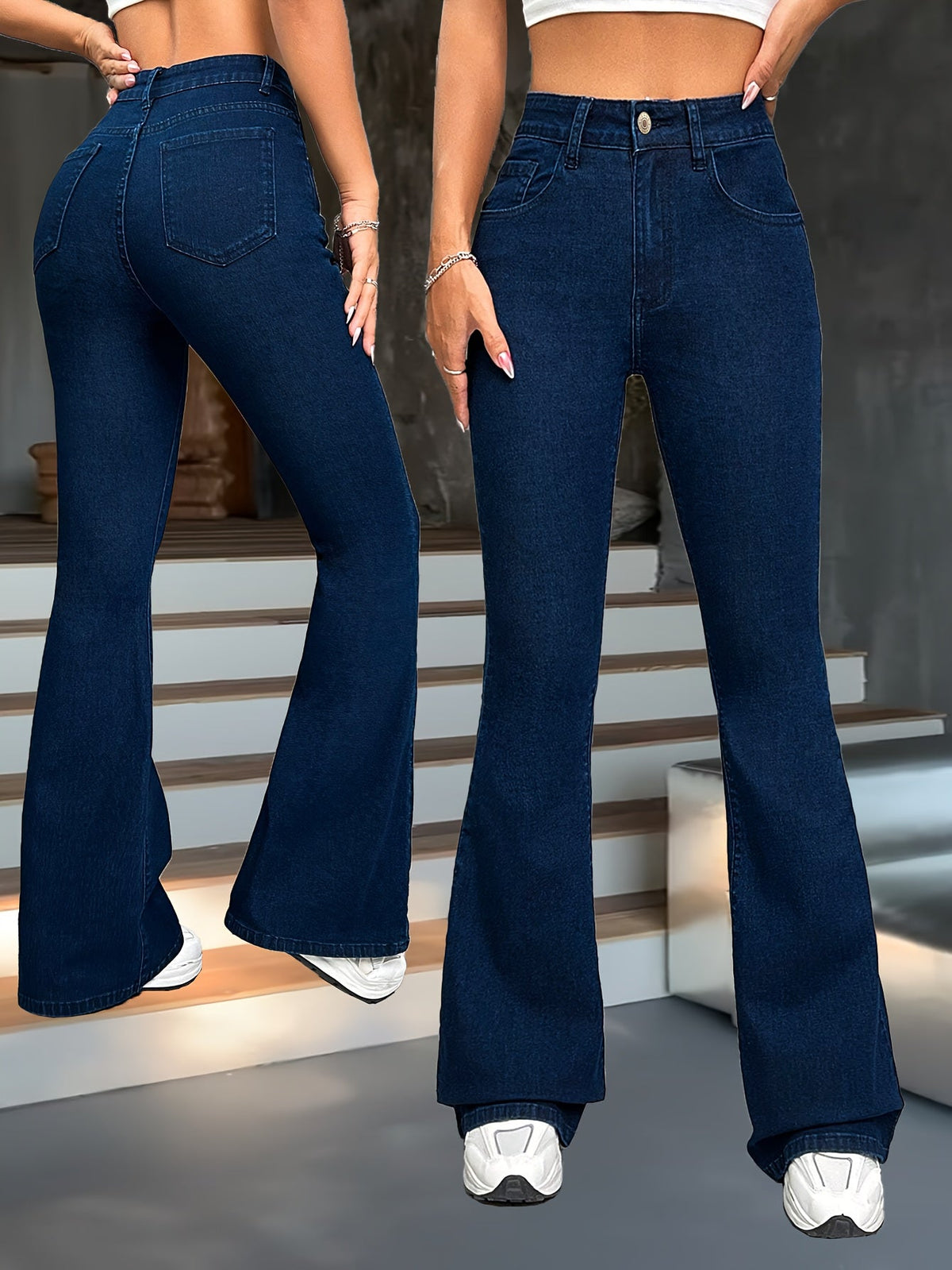 Winifred | High-Waisted Flared Trousers Image