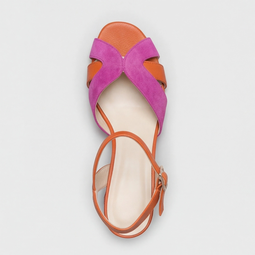 Amanda | Orthopedic Color Block Chunky Heels
