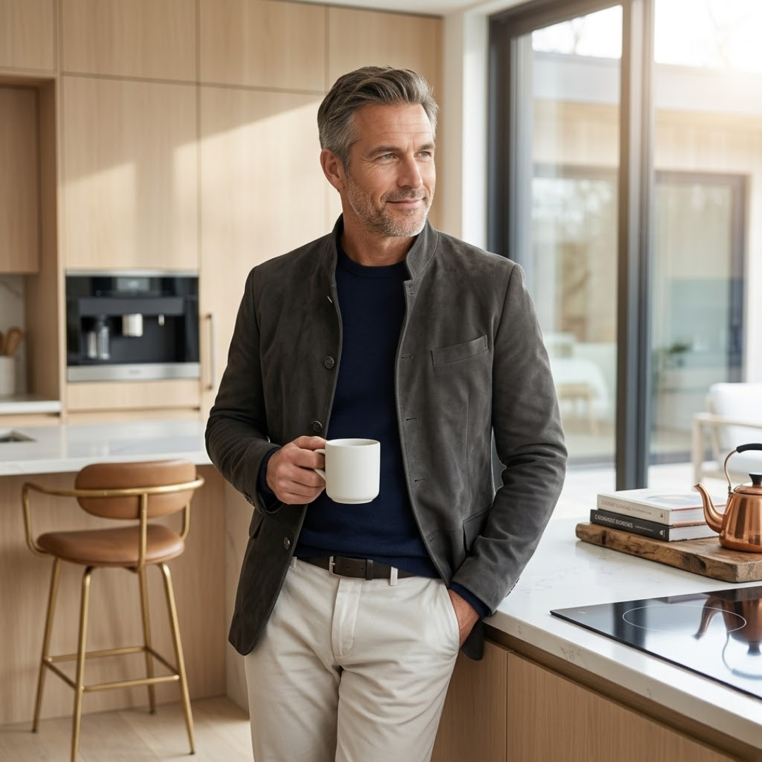 Adrian | Casual Modern Button Cardigan Image
