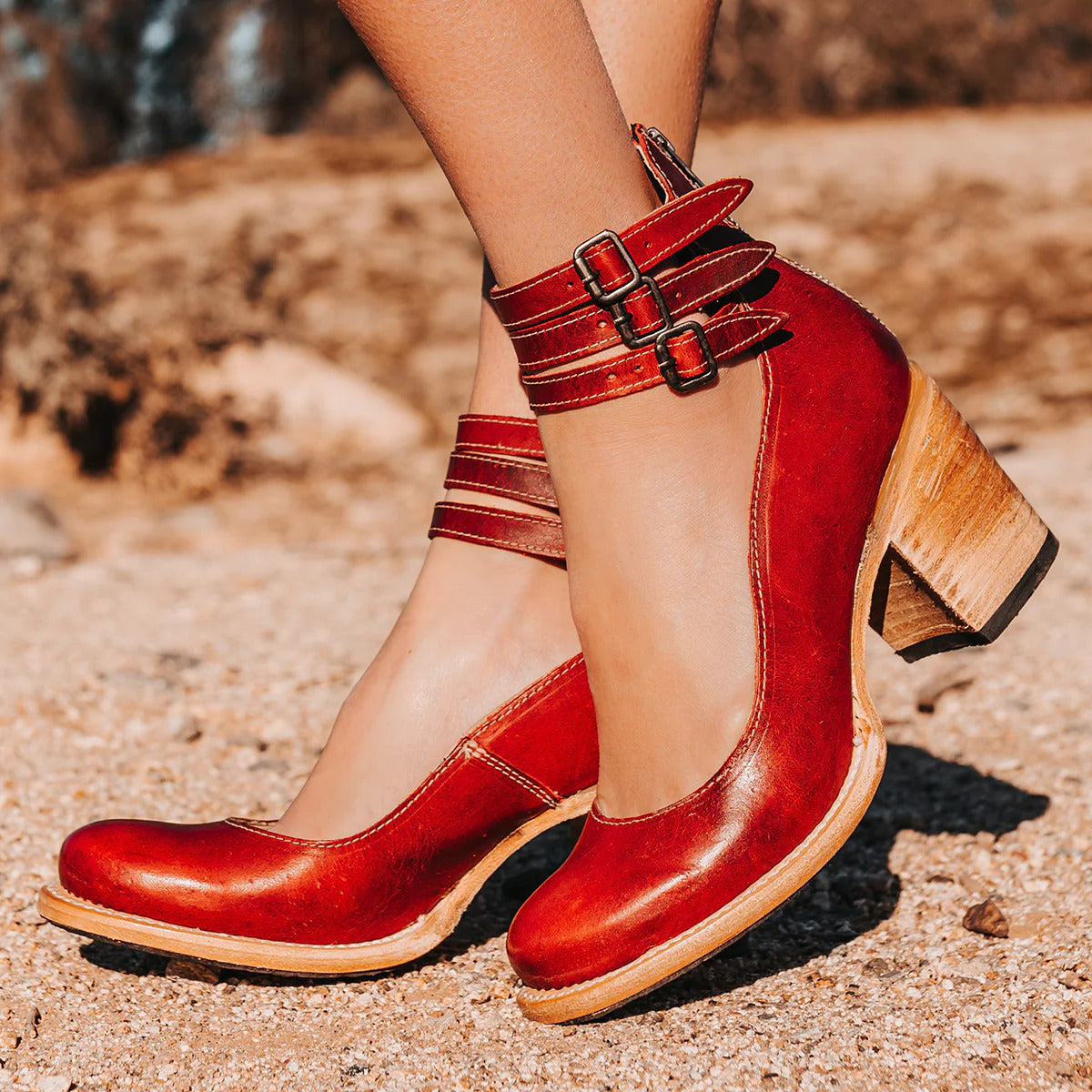Margaret | Comfortable Classic Strap Heels Image