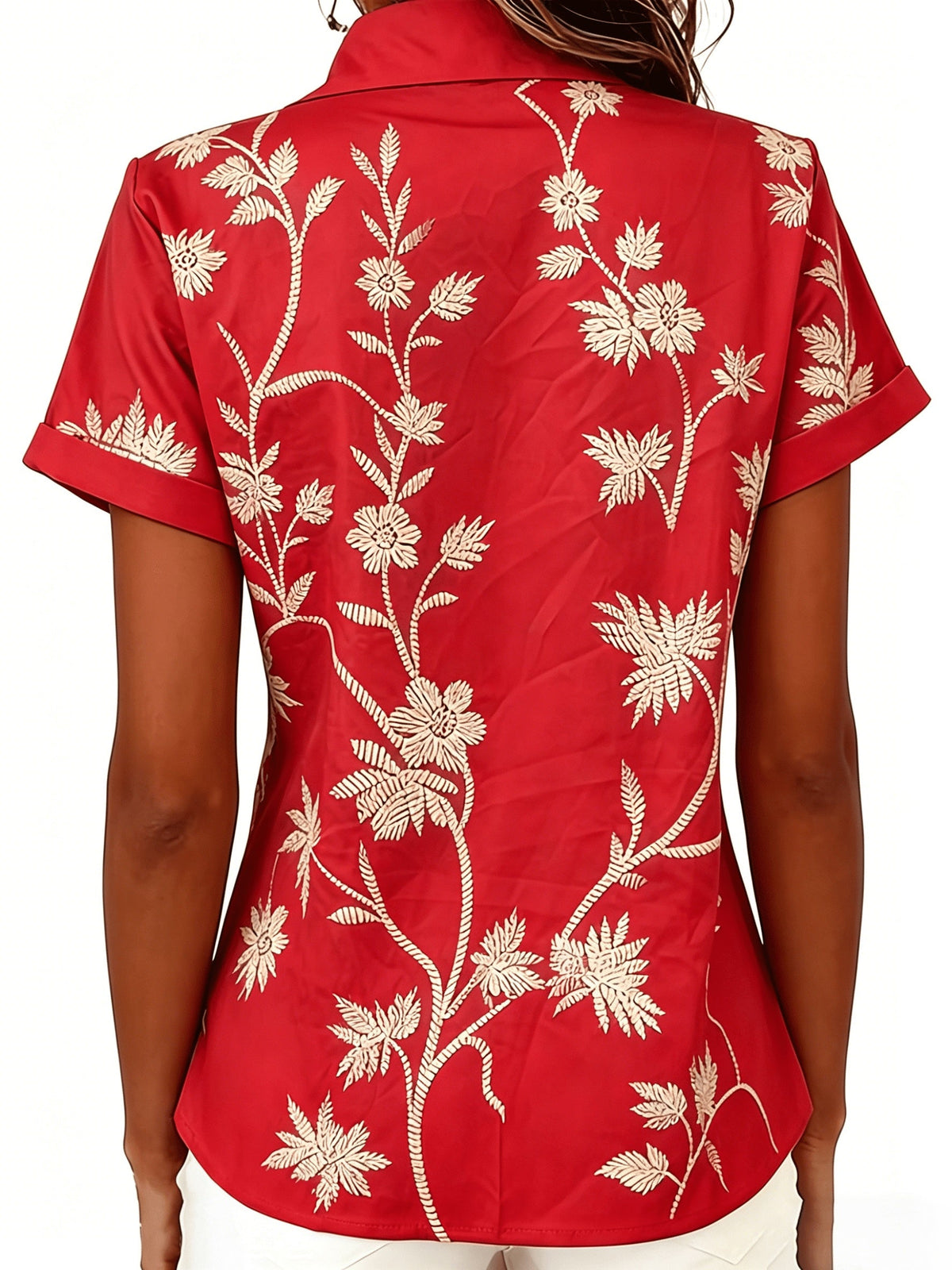 Regina | Botanical Print Shirt Image
