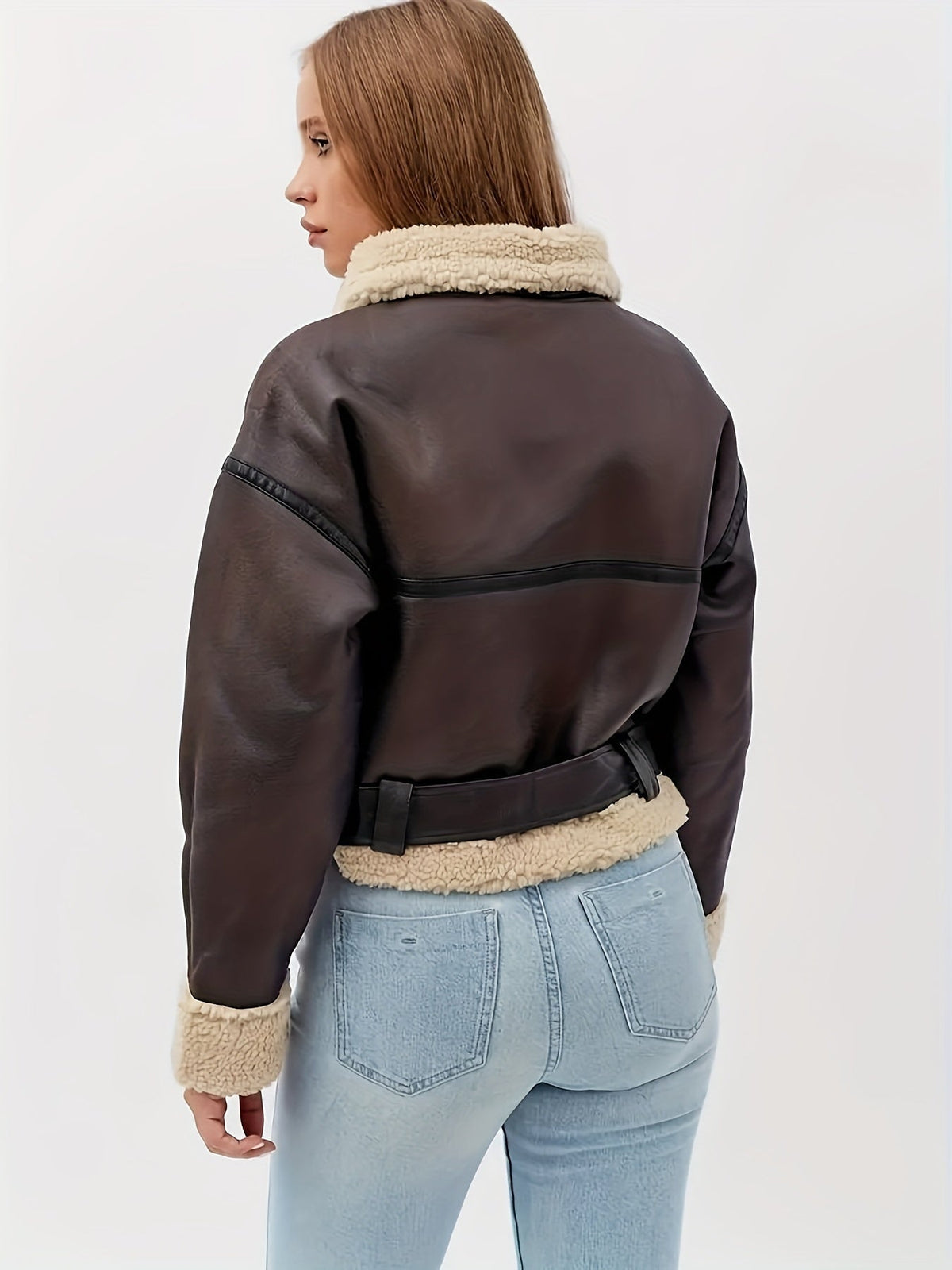 Cassidy | Cozy-Lined Moto Jacket Image