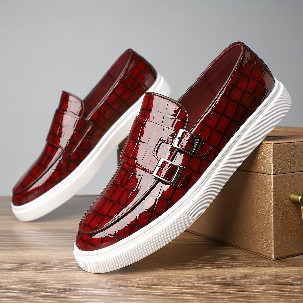 Xavier | Textured Slip-On Loafers Image