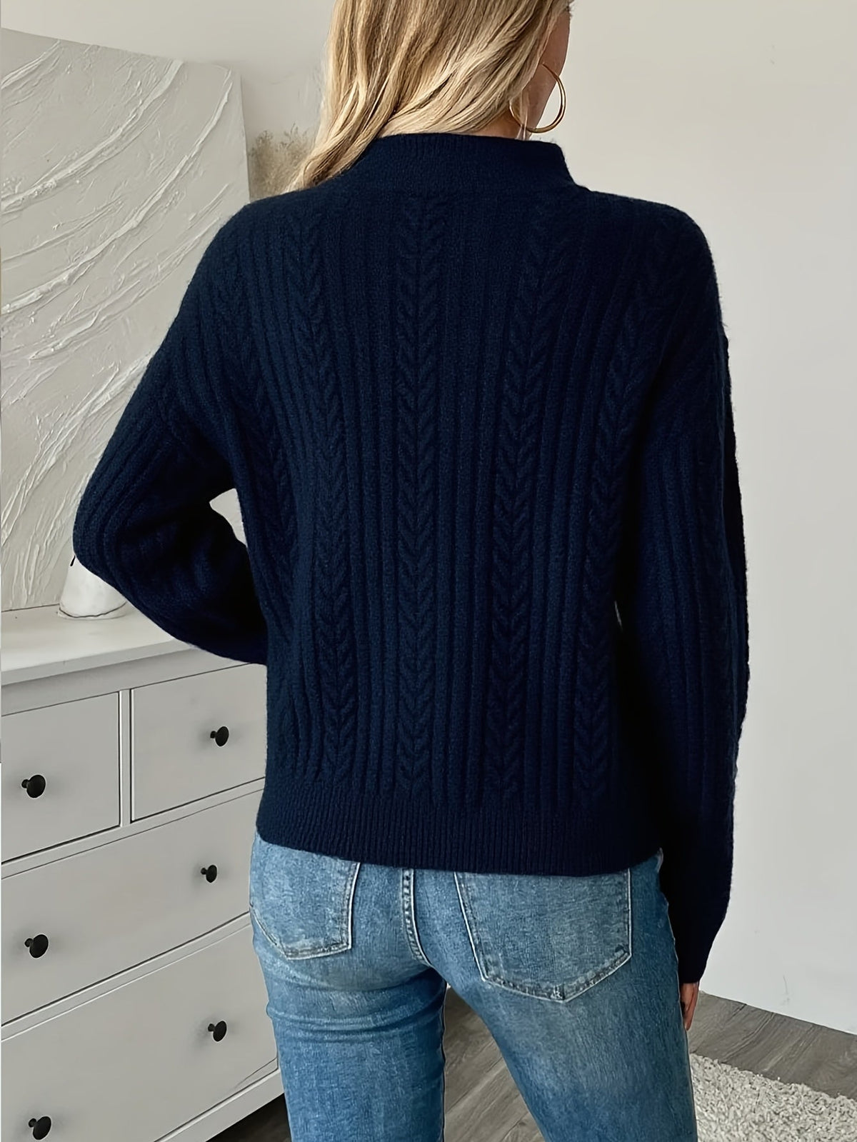 Clementine | Textured Half-Zip Sweater Image