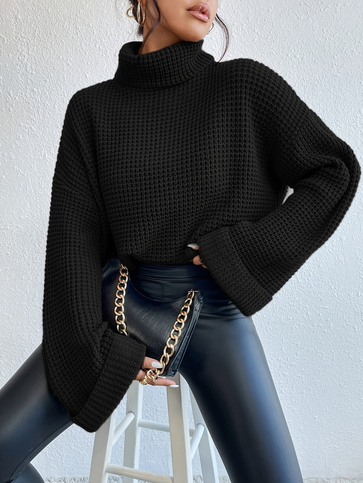 Whitney | Cozy High-Neck Sweater Image