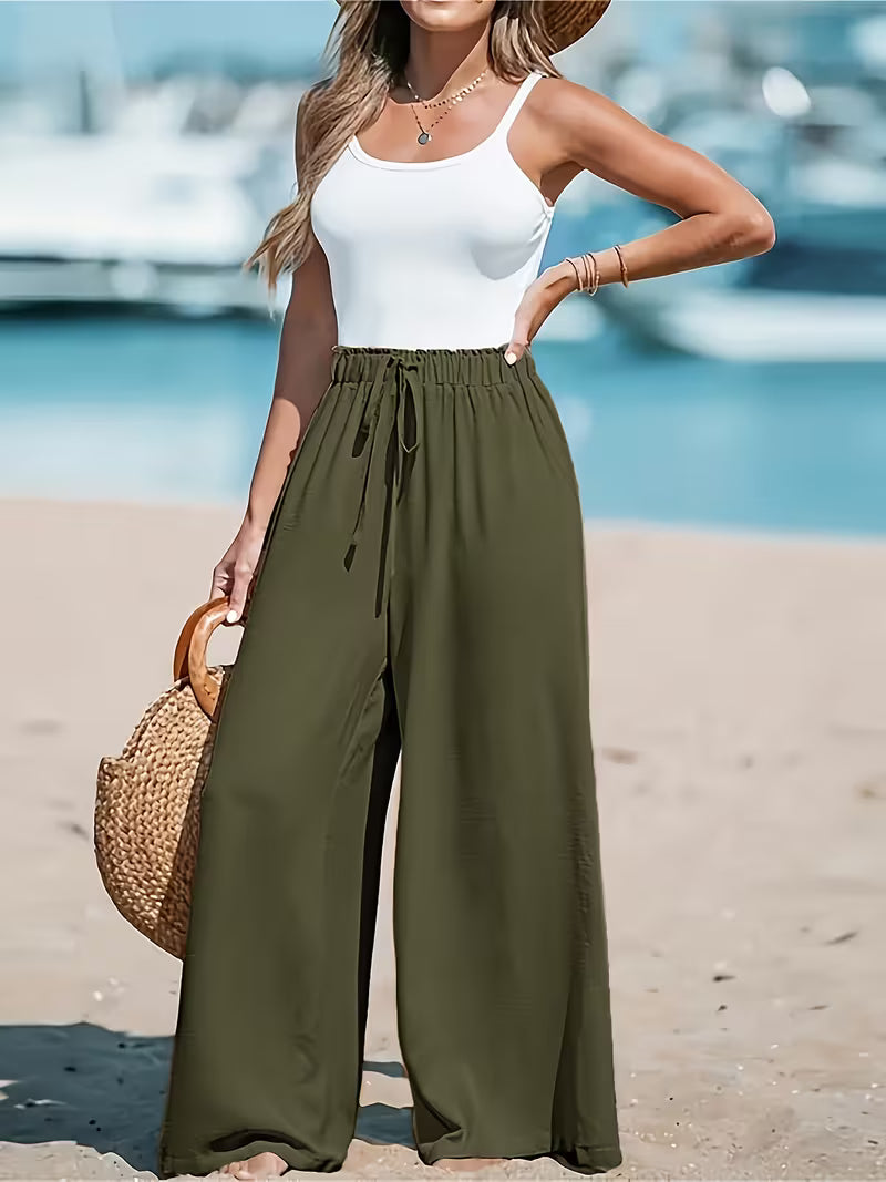 Brianna | Casual High-Waisted Wide-Leg Pants Image