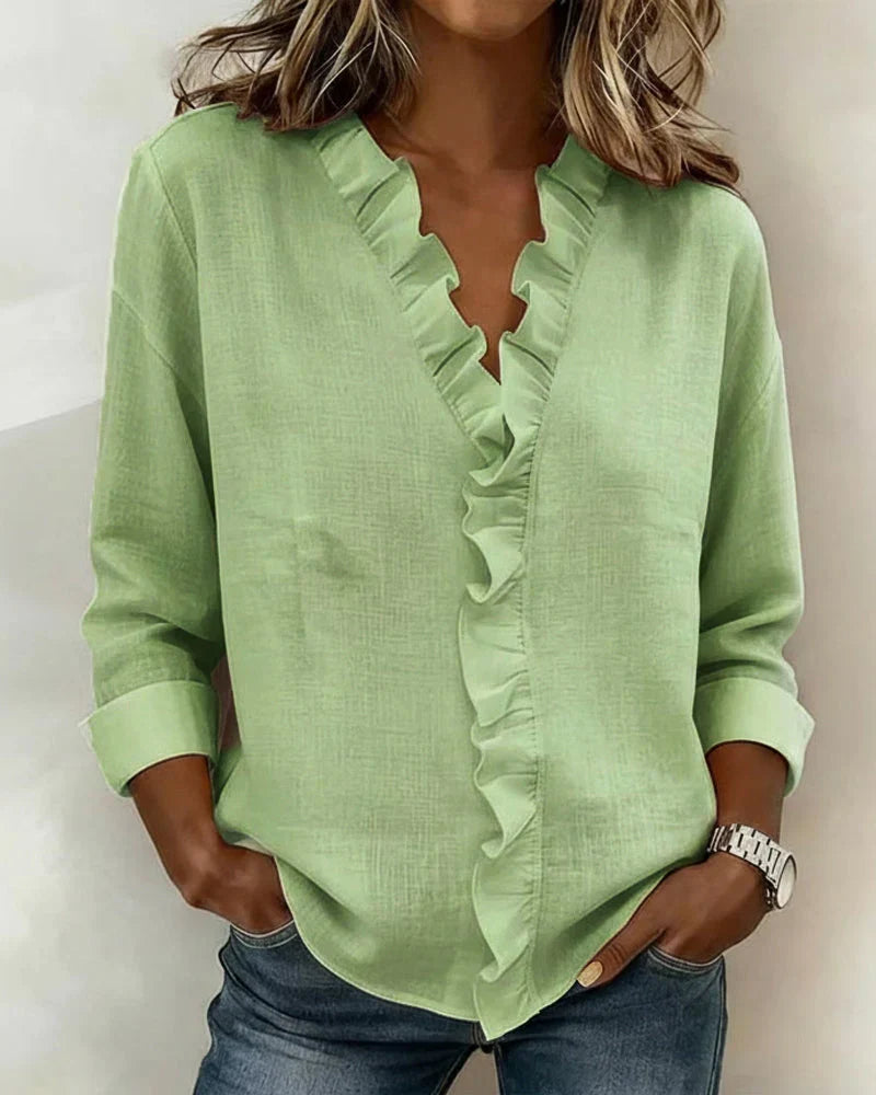 Chloe | Lightweight V-Neck Blouse Image
