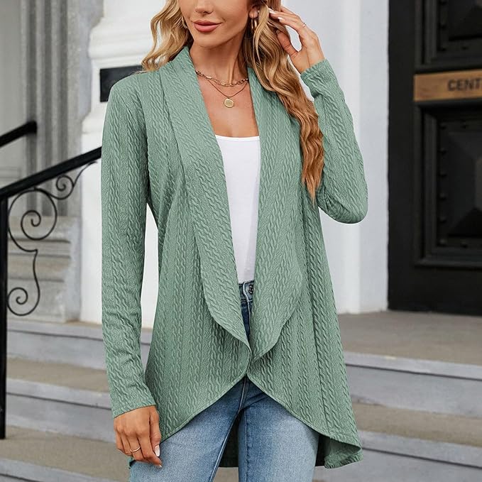 Juliet | Open-Front Draped Cardigan Image