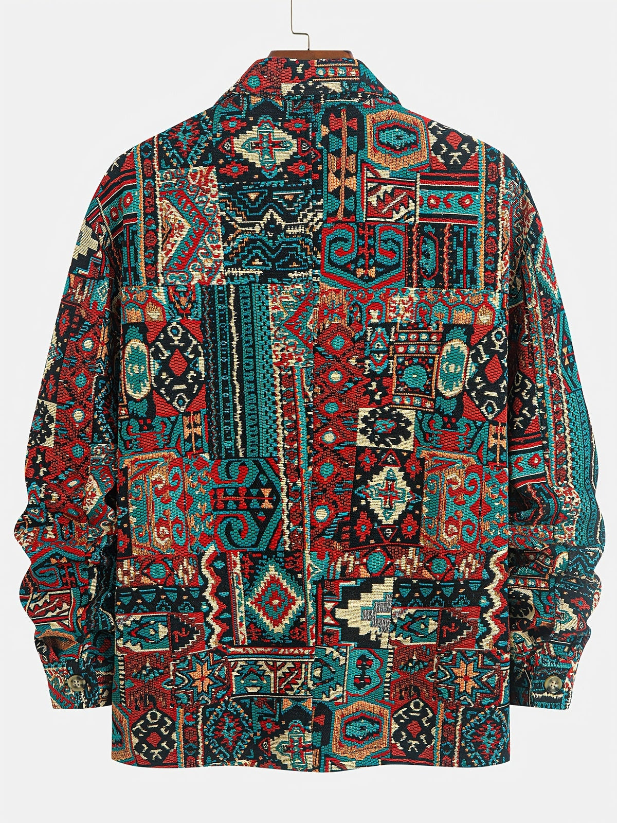 Bryson | Patterned Lapel Zip Jacket Image