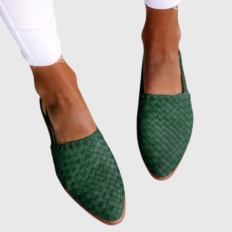Maeve | Woven Pointed-Toe Flats Image