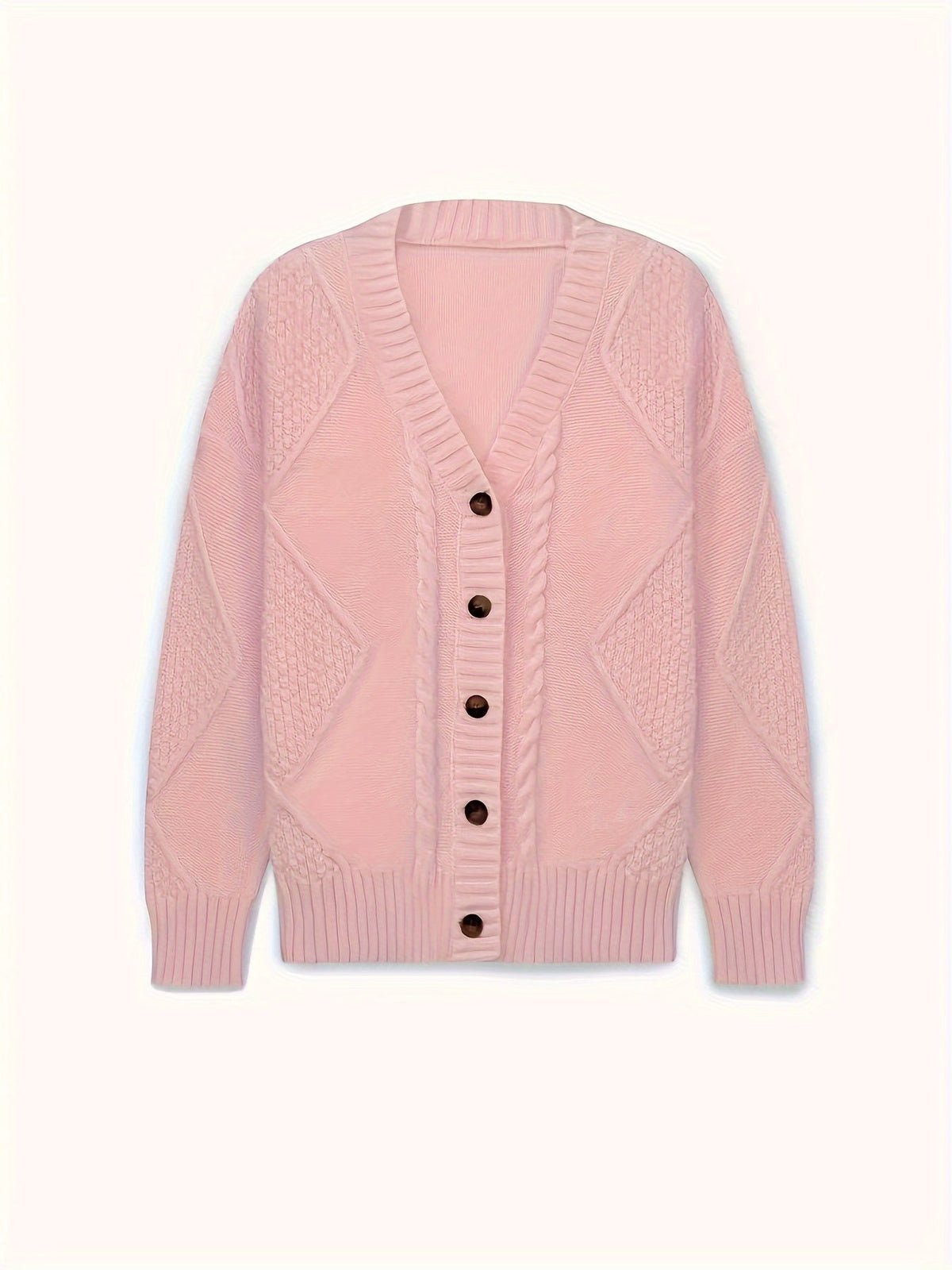 Lucinda | Cozy Cable-Knit Button Cardigan Image