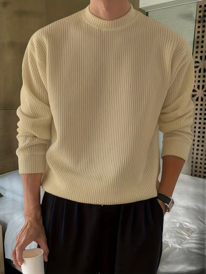 Kellan | Knitwear Long Sleeve Ribbed Shirt Image