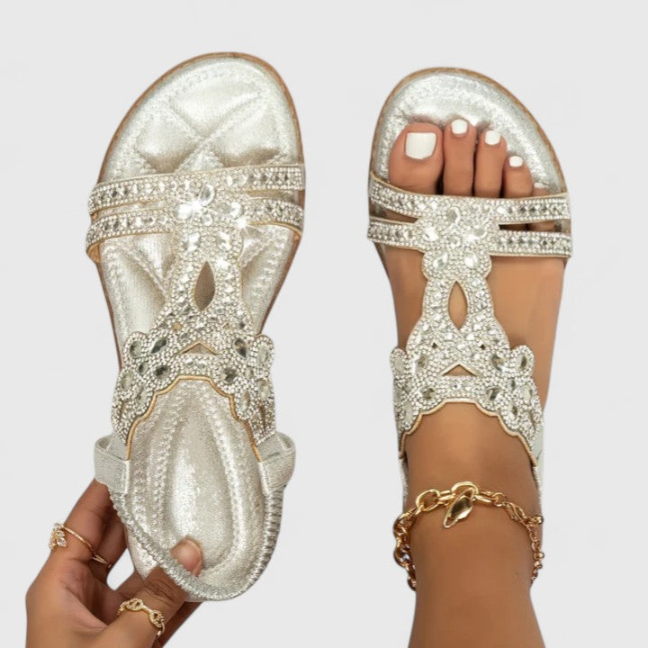 Rebecca | Elegant Orthopedic Beads Sandals Image