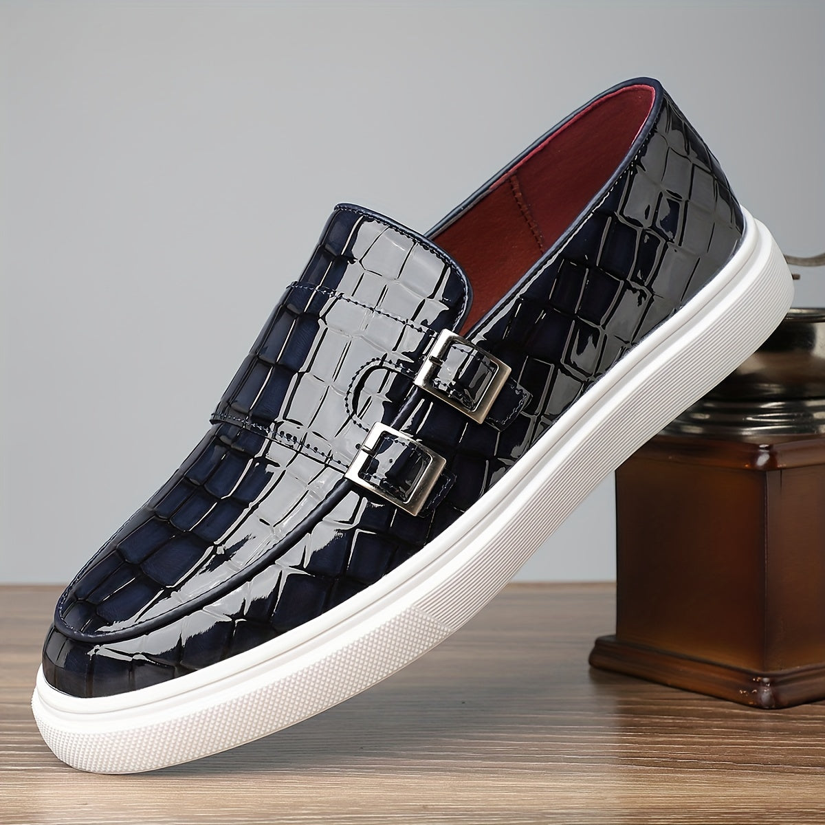 Xavier | Textured Slip-On Loafers Image