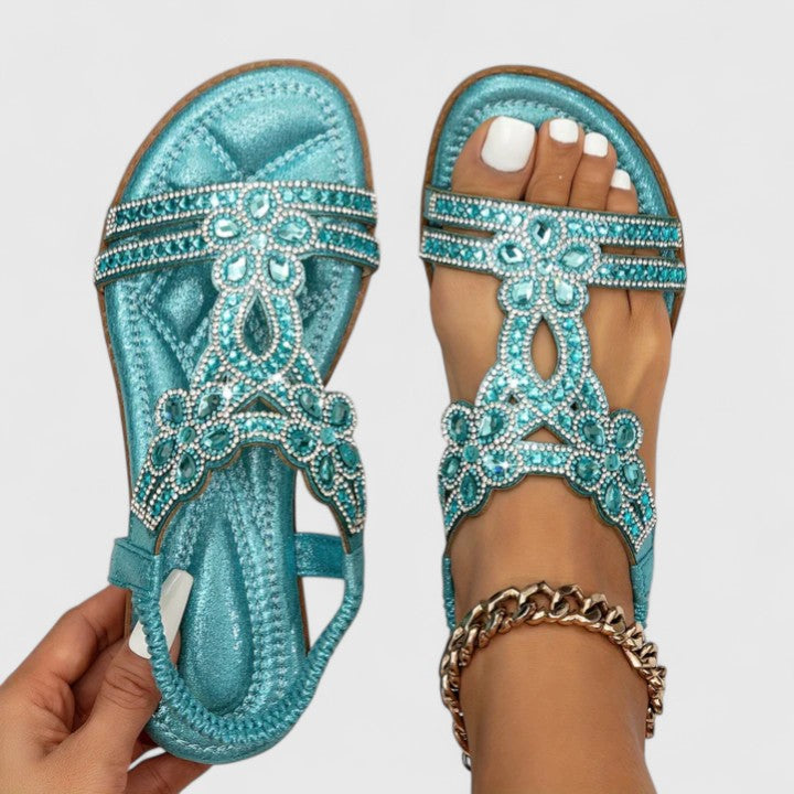 Rebecca | Elegant Orthopedic Beads Sandals Image