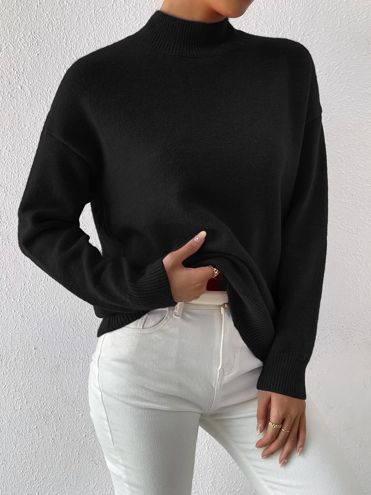 Lorelei | Refined Mock Neck Sweater Image