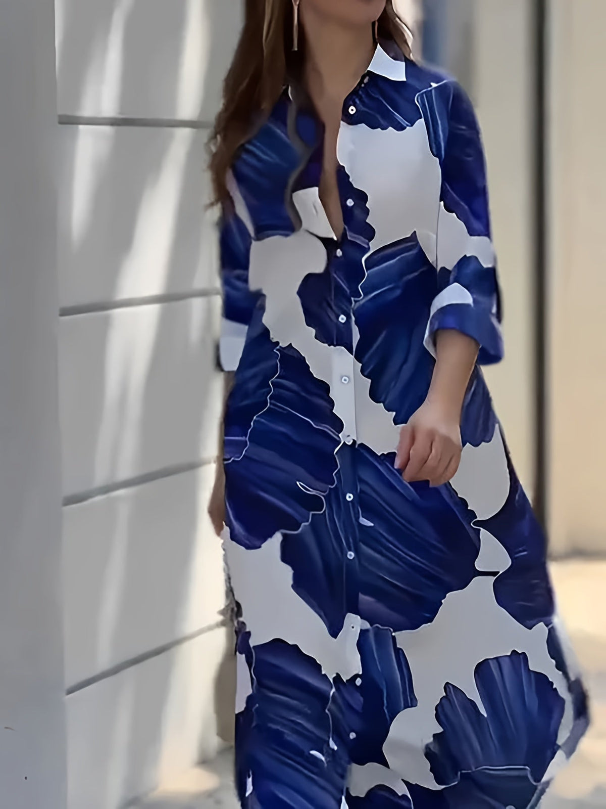 Larissa | Flowing Print Maxi Dress Image