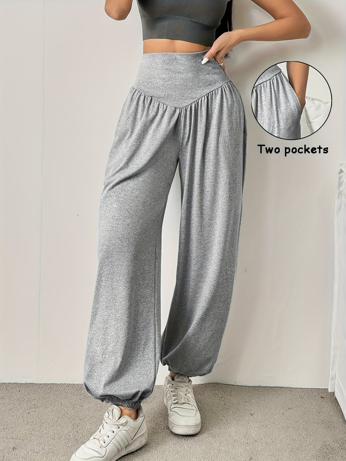 Ramona | High-Waist Wide-Leg Lounge Trousers Image