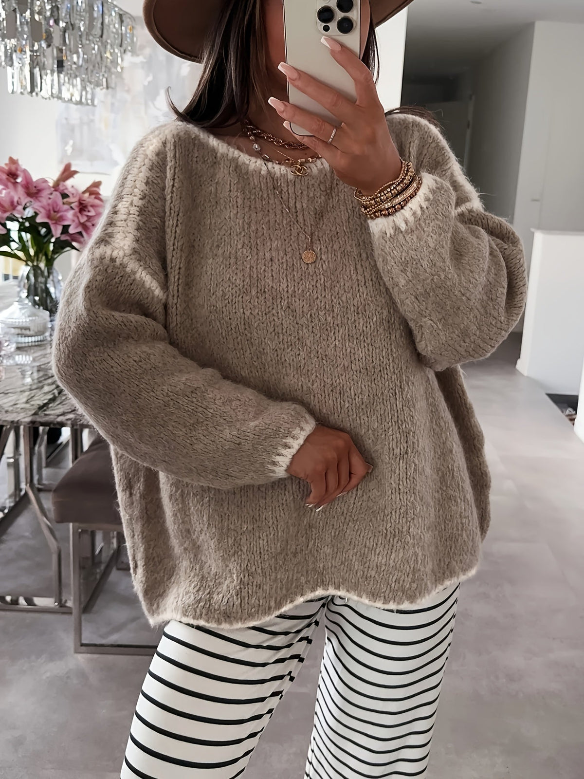 Willa | Relaxed Boat Neck Sweater Image