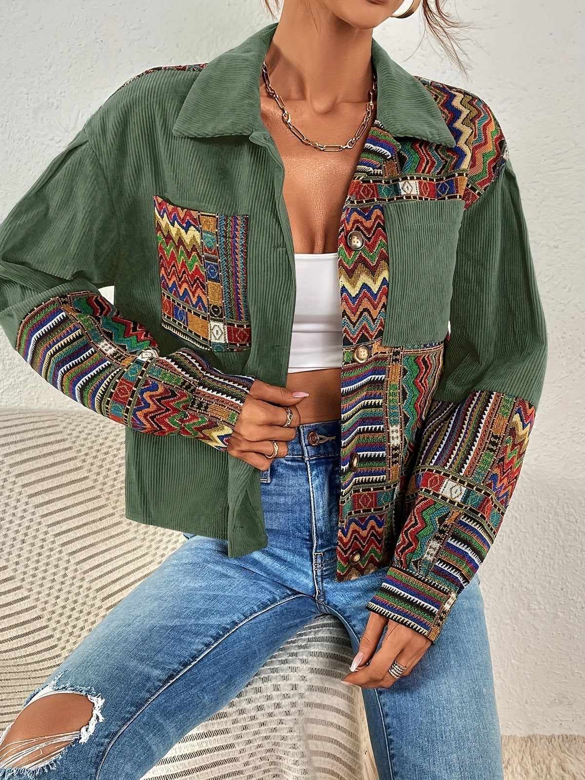 Simone | Artisan Patchwork Jacket Image