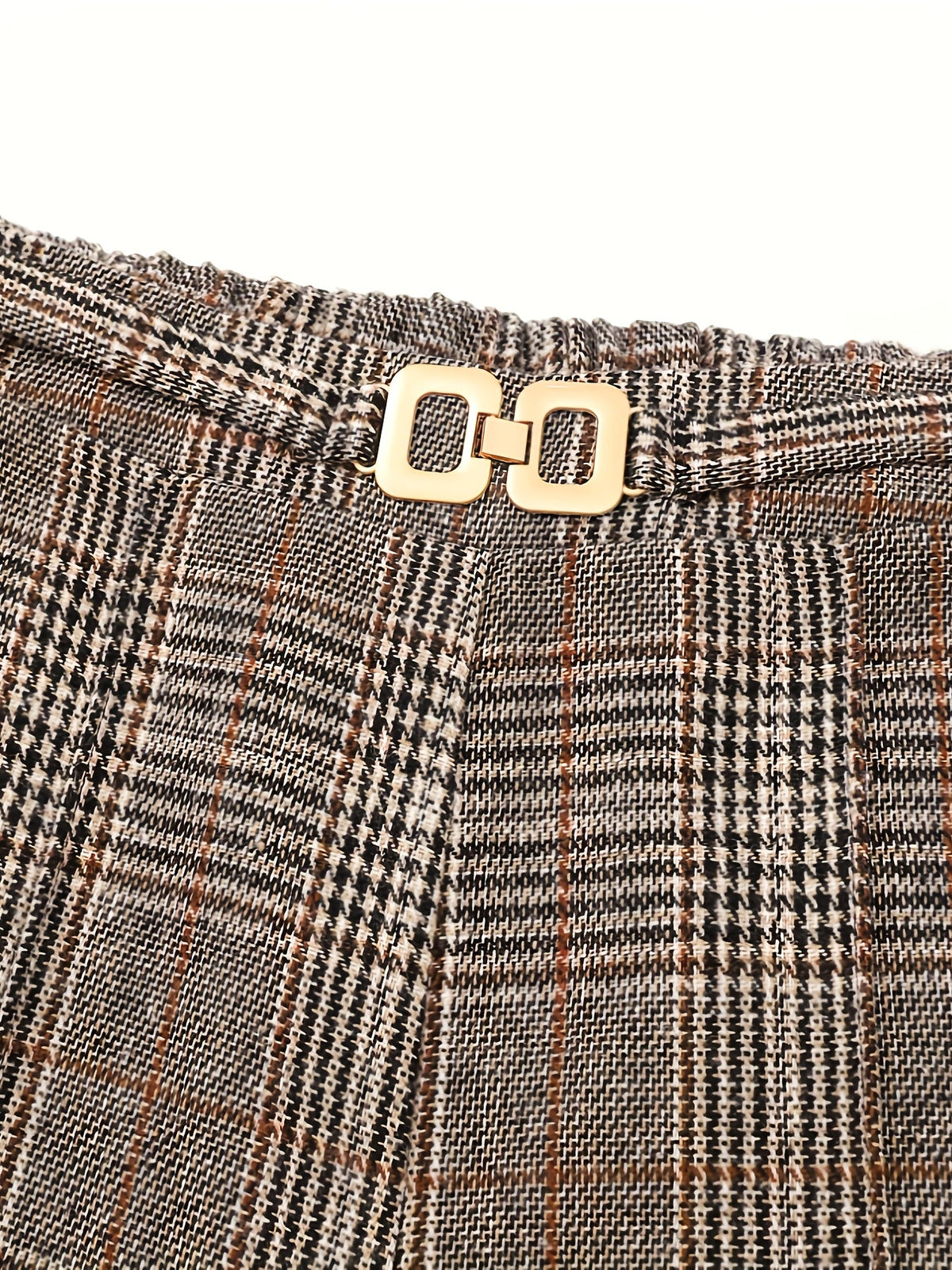 Matilda | Wide-Leg Plaid Trousers Image