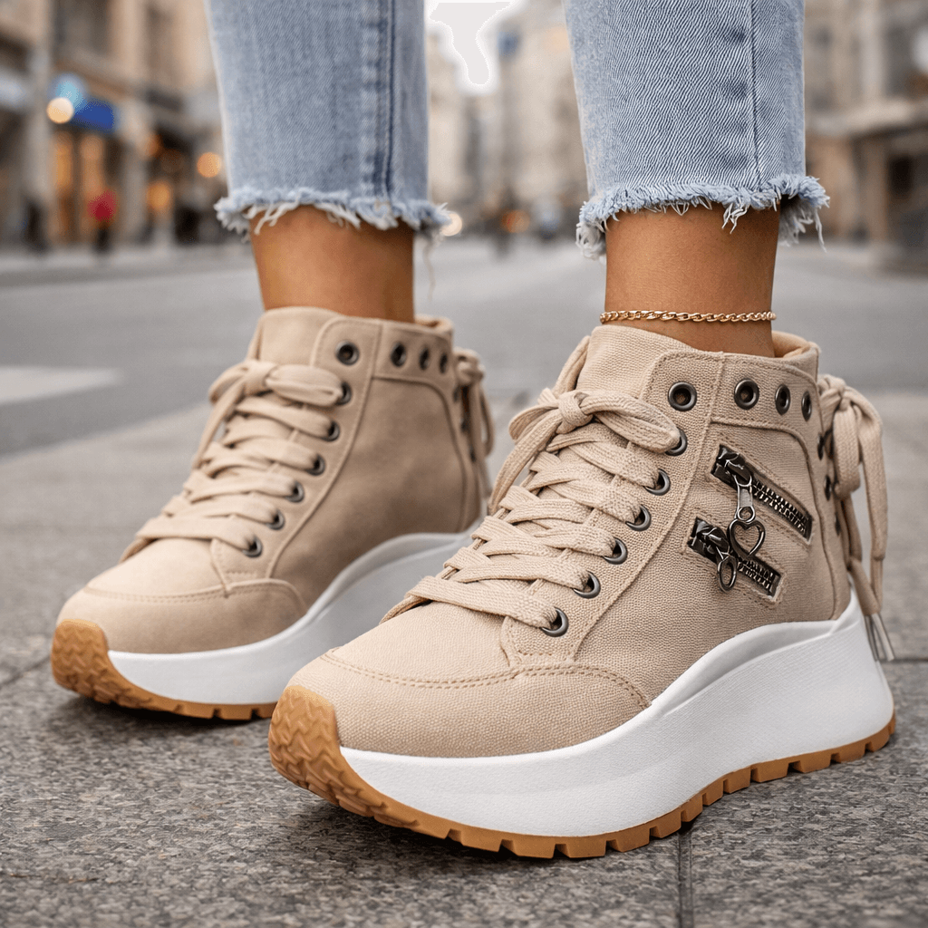 Saylor | Premium High Cut Lace Shoes Image