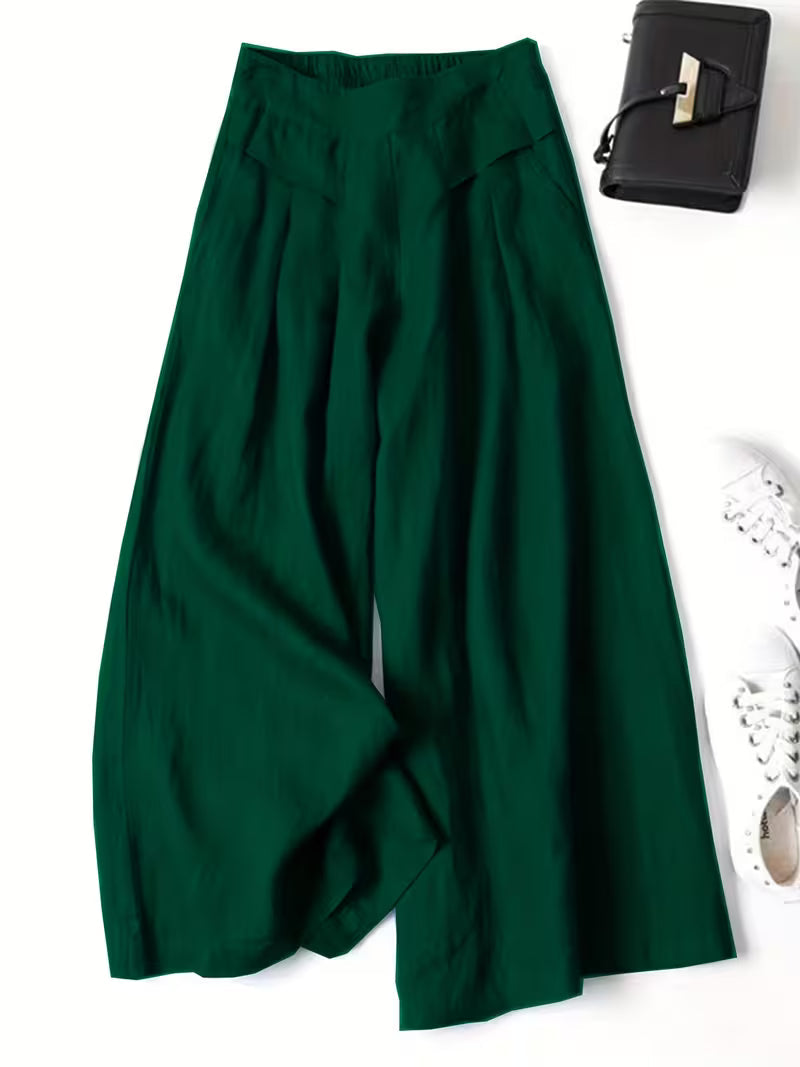 Valeria | Breathable Loose Wide-Leg Pants Image