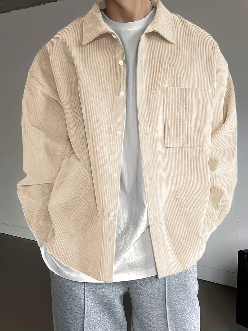 Jonas | Casual Long Sleeve Corduroy Jacket Image