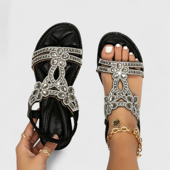 Rebecca | Elegant Orthopedic Beads Sandals Image