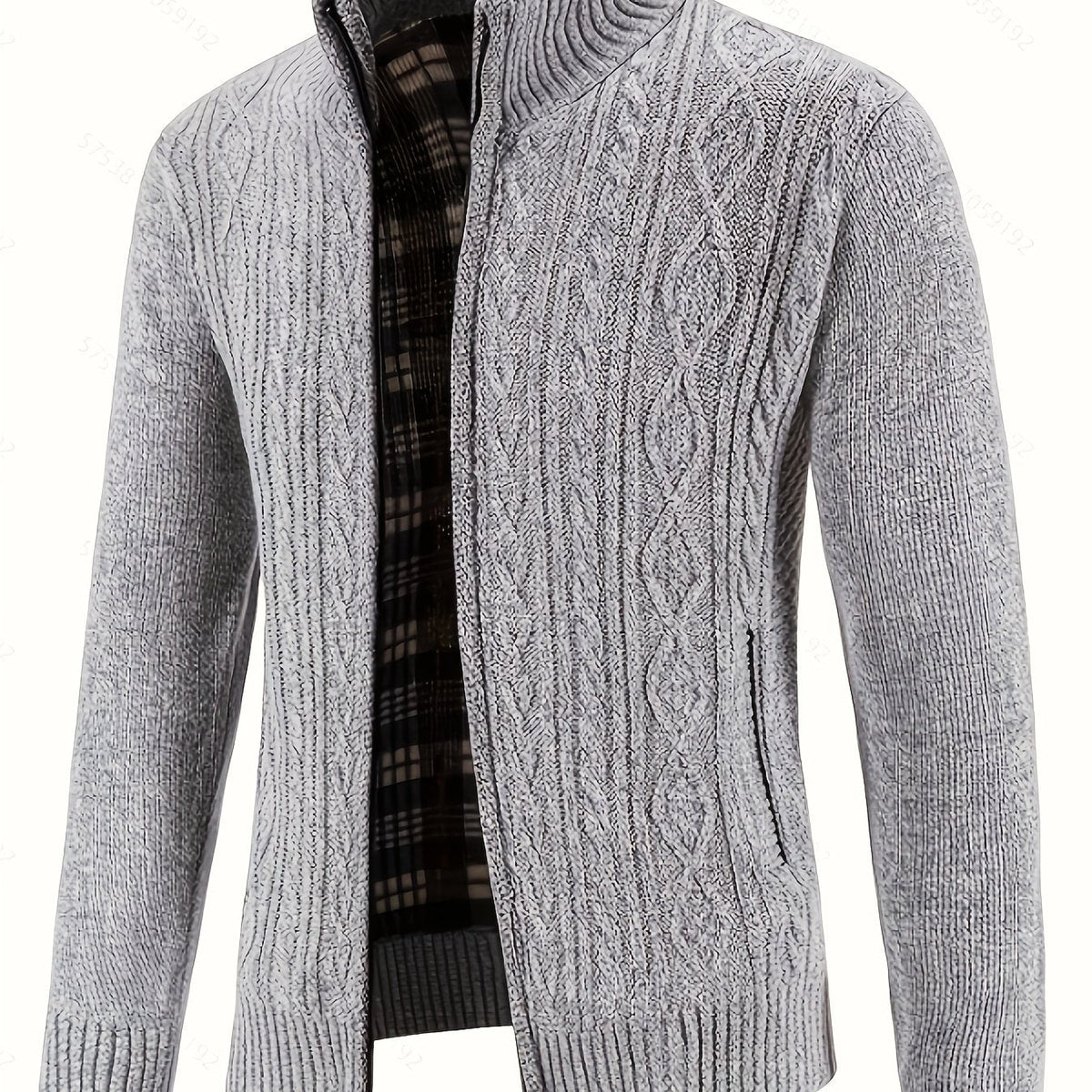 Walter | Textured Full-Zip Cardigan