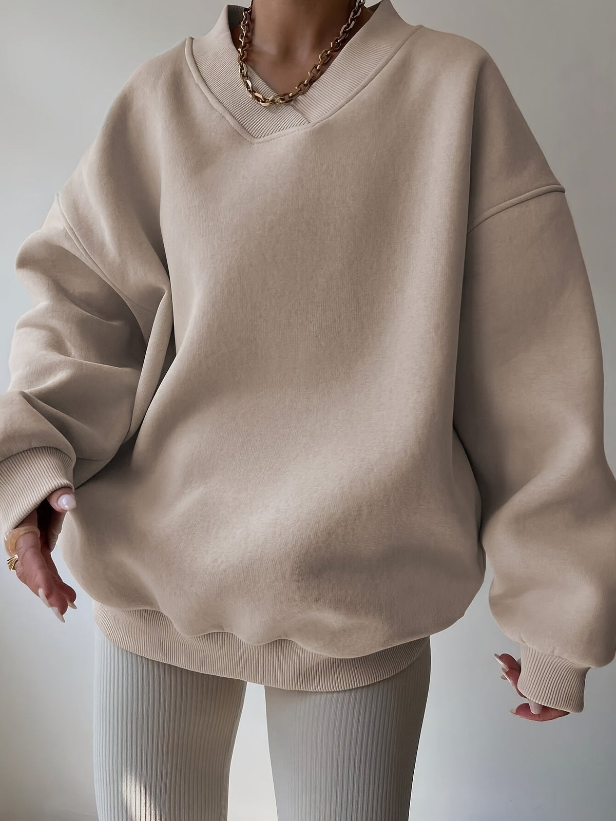 Hazel | Relaxed Half-Zip Sweatshirt Image