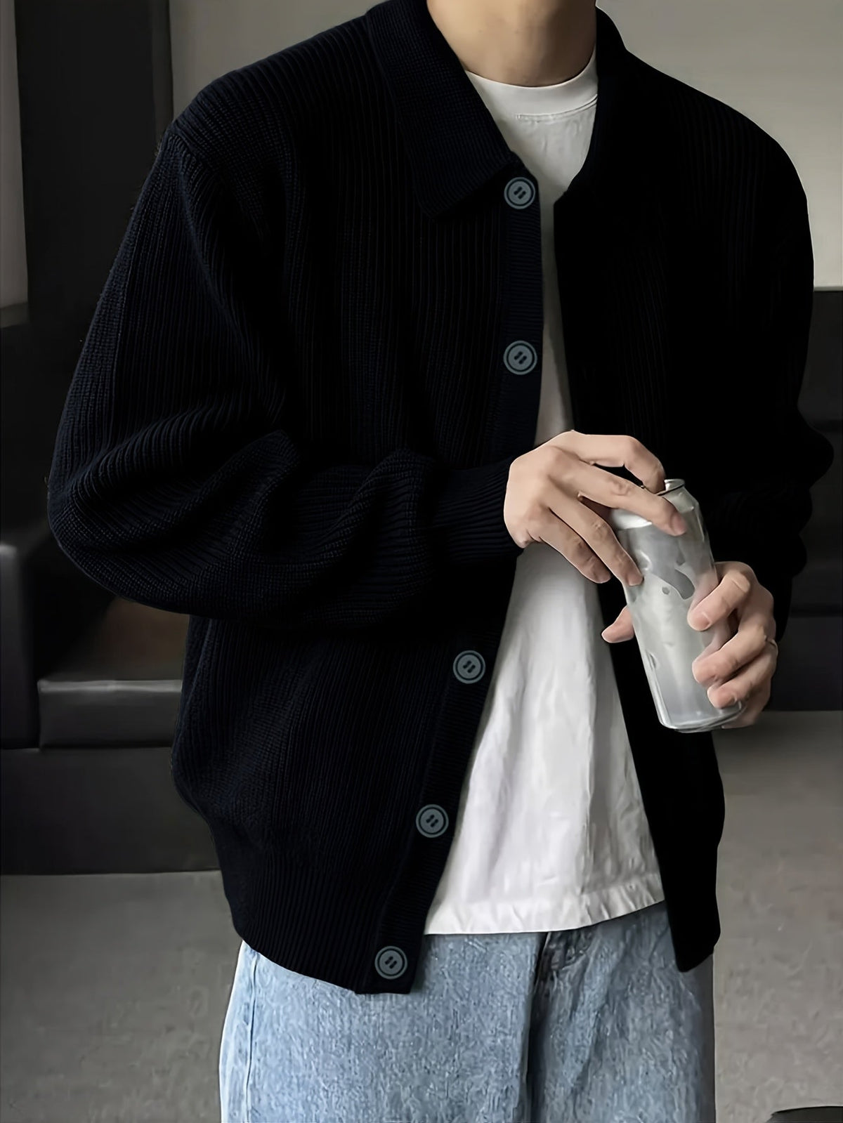 Archer | Relaxed Collared Cardigan Image